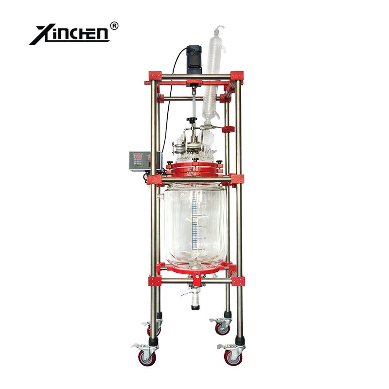 20L Jacketed Chemical Glass Reactor Featuring Thermal Insulation Cover