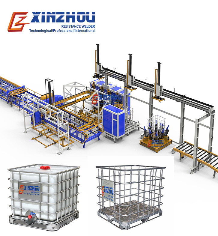 Automatic IBC Tank Welding Machine for IBC Container Cages