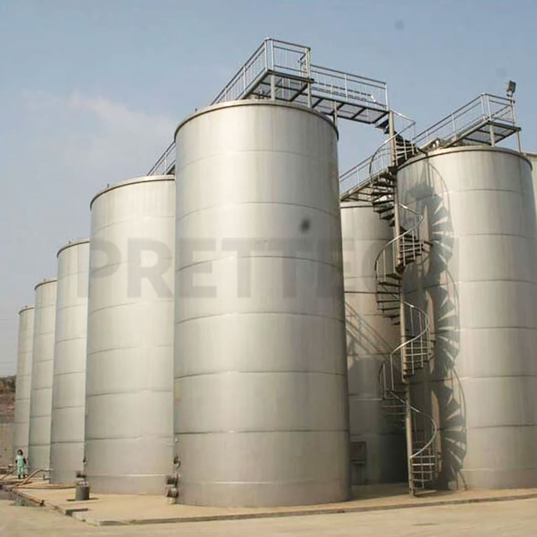 Food-Grade Stainless Steel Storage Tank for Edible Oil in Oil Mill Processing
