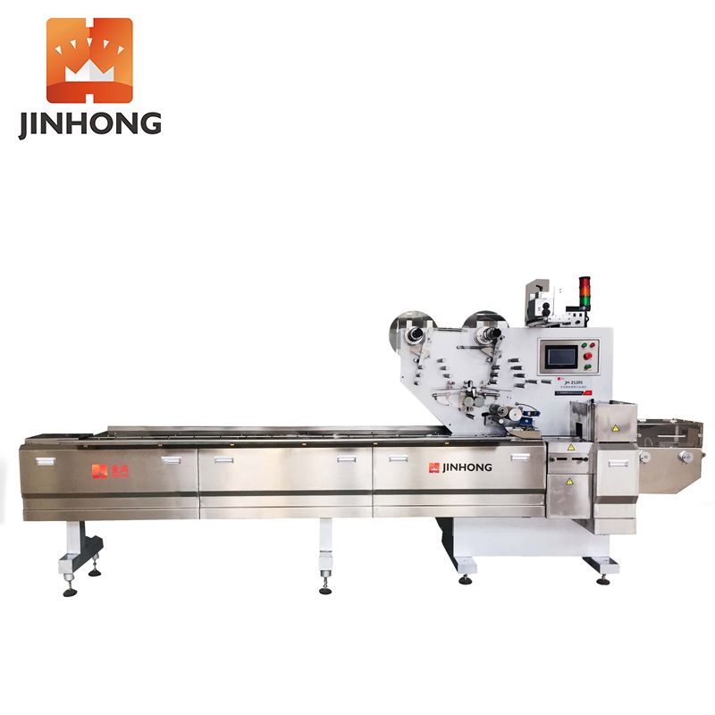 3-Servo Semi-Automatic Manual Feeding Flow Wrapper for Beef Cubes