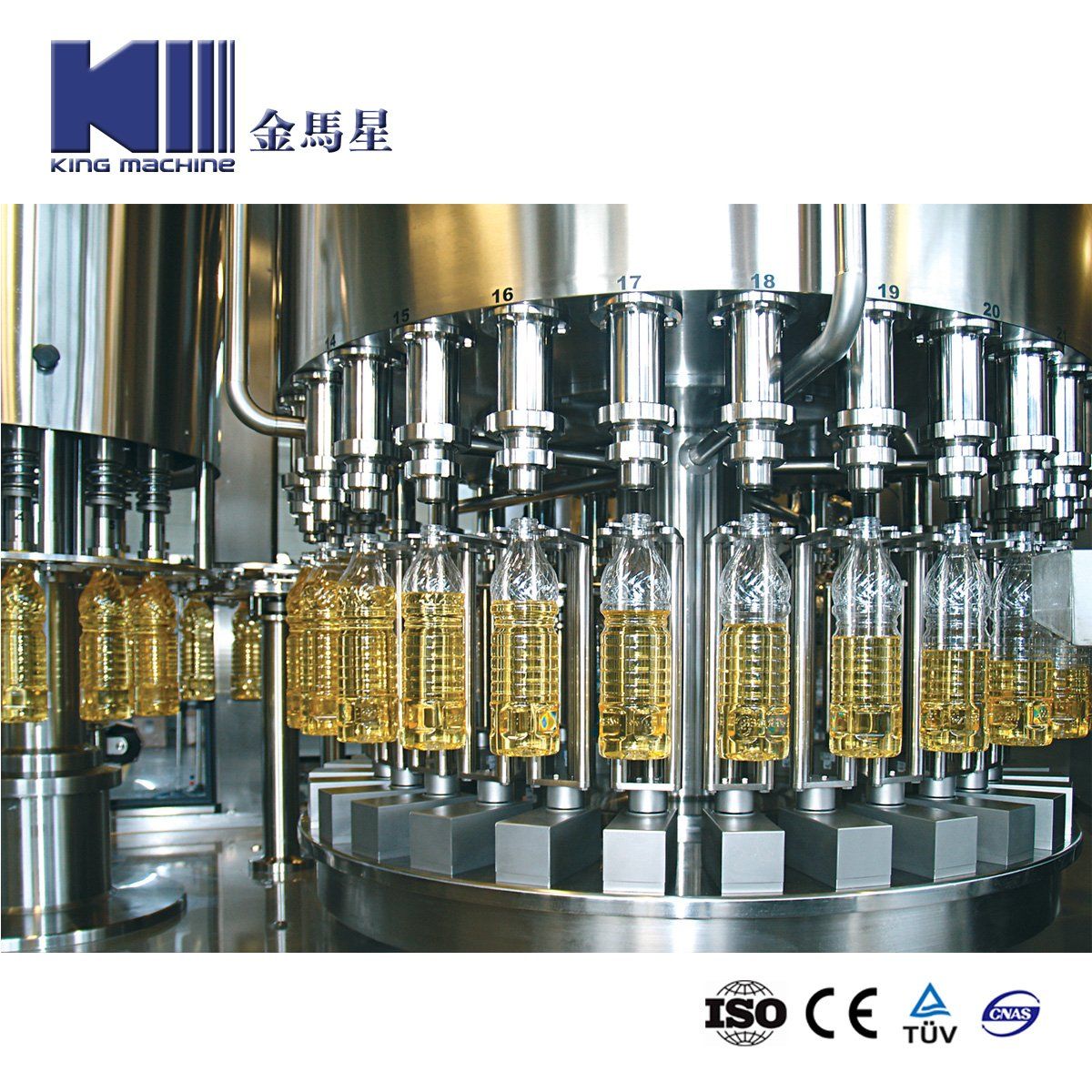 3000bph Vegetable Oil Filling Machine for 1000ml Bottles