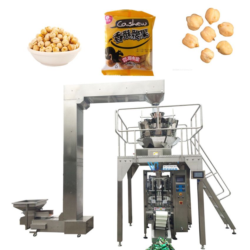 Automatic 2kg Oatmeal Potato Chips Multi-Head Weighing Packaging Machine