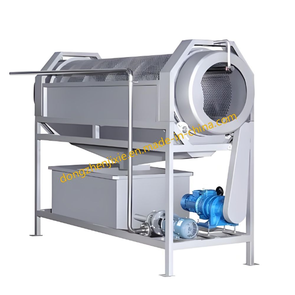 Dzjx Industrial Semi-Automatic Rotary Drum Ginger Washing Machine