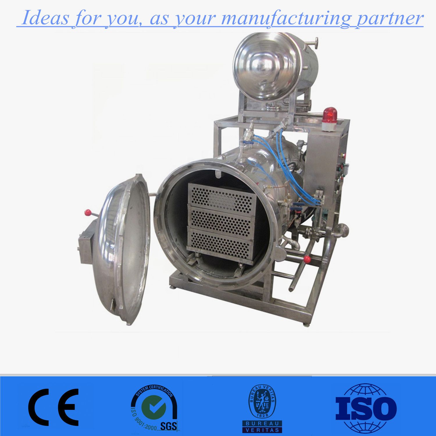 High Pressure Small Retort Sterilizer Machine for Food Autoclaving