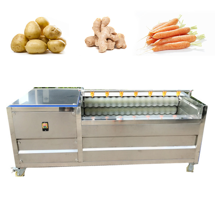 SUS 304 Potato Brush Roller Peeler for Washing and Cleaning Ginger