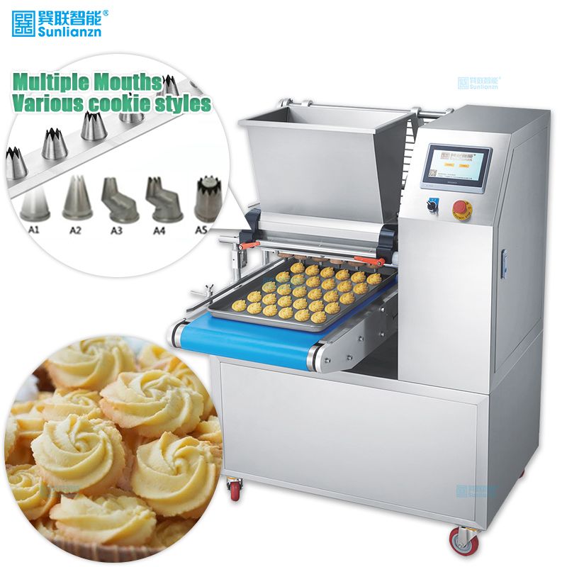 Automatic Cookie Dough Press Depositing Machines for Cookie Production