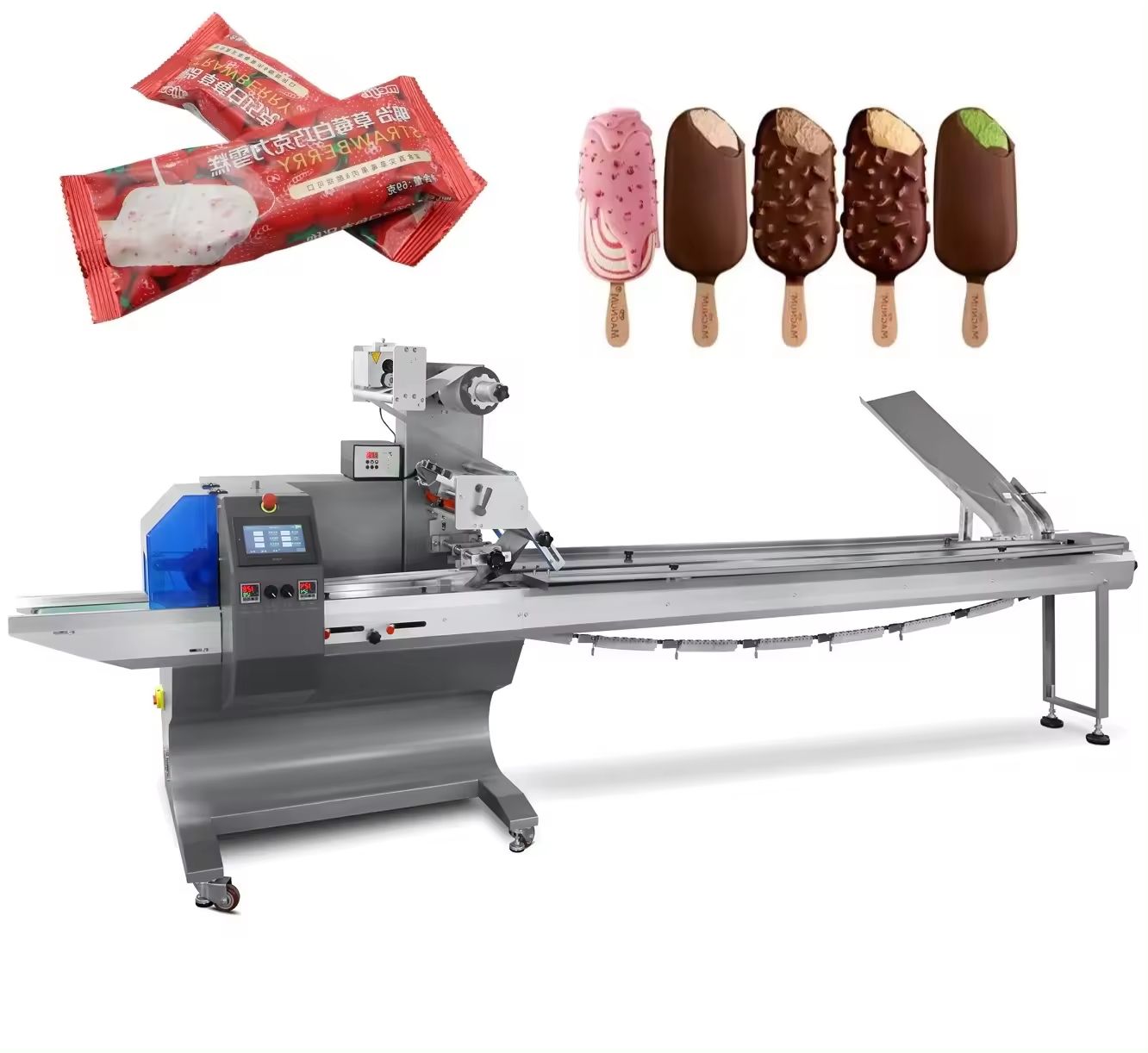 Automatic High-Speed Popsicle and Ice Lolly Pillow Packing Machine