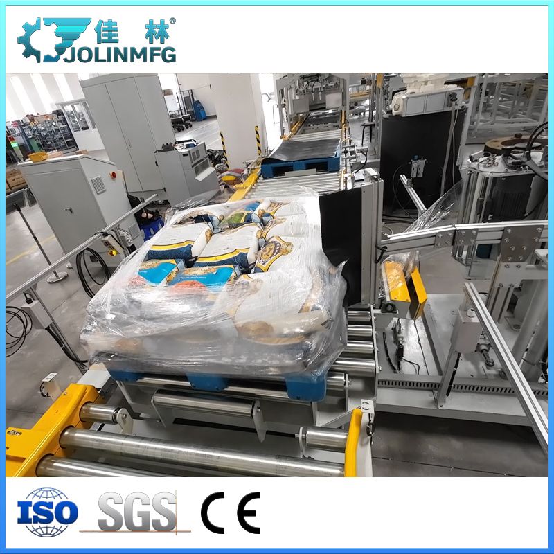 Automatic Online Pallet Wrapping Machine with Shrink Film Wrapper
