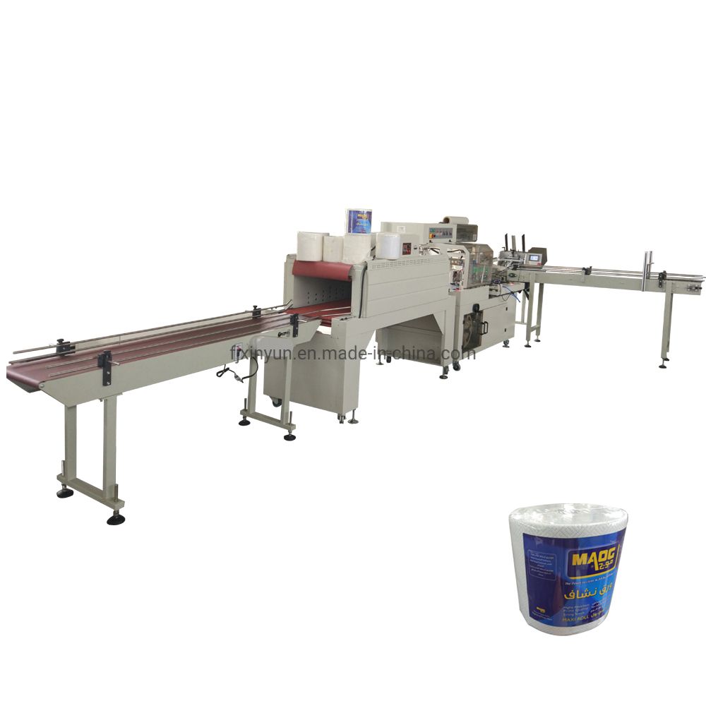 Automatic Shrink Packing Machine for Small Bobbin Paper Labeling