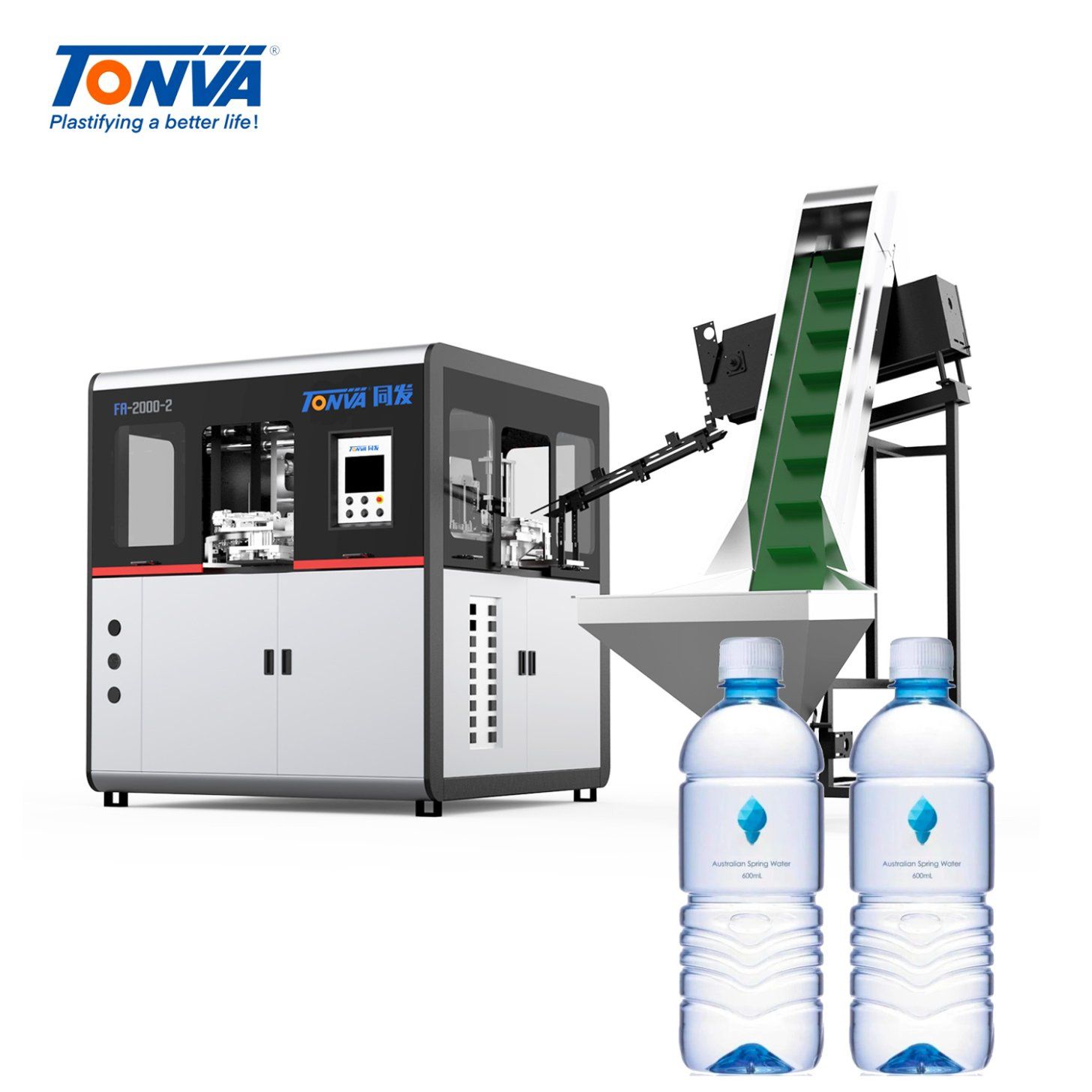 330ml and 500ml PET Plastic Water Bottle Stretch Blow Molding Machine