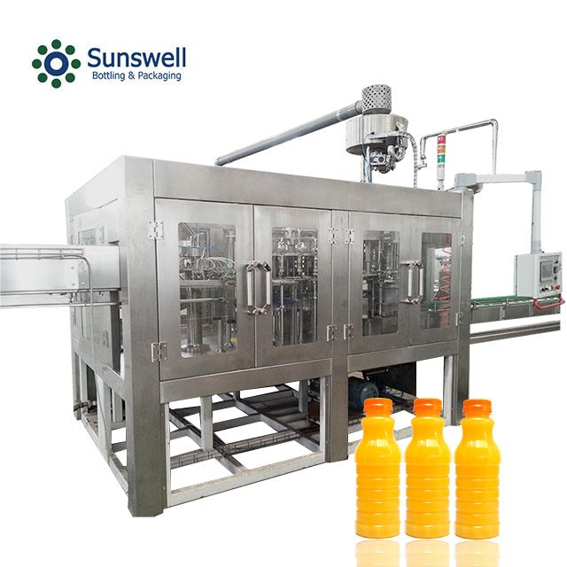 Full Line Packaging Equipment for Orange Juice Production
