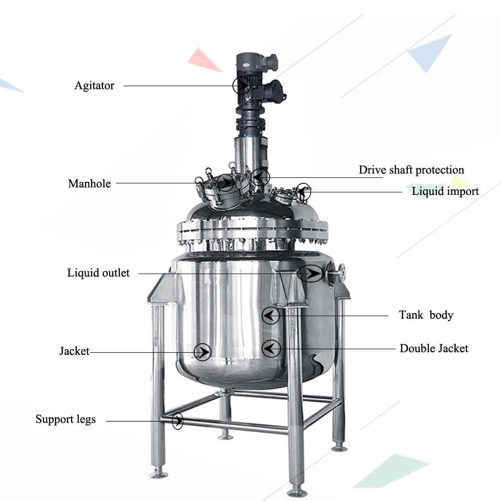 Vacuum Heating Stirring Reactor for Polyvinyl Alcohol Solid Glue (PVA Glue)