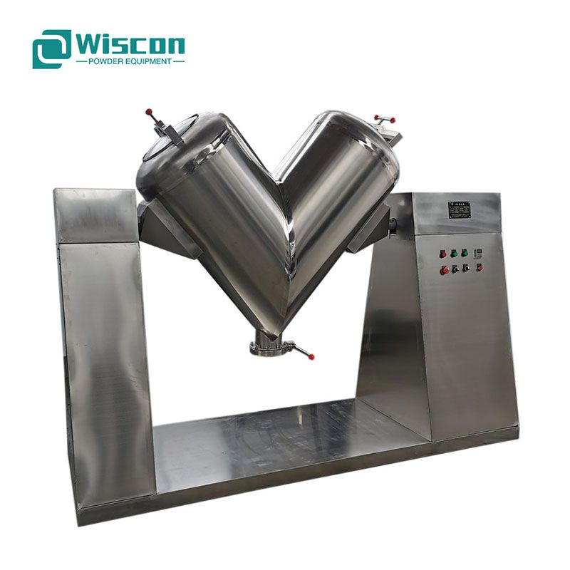 V-Shaped Drum Tumble Rotating Mixer Blender Equipment for Chemicals