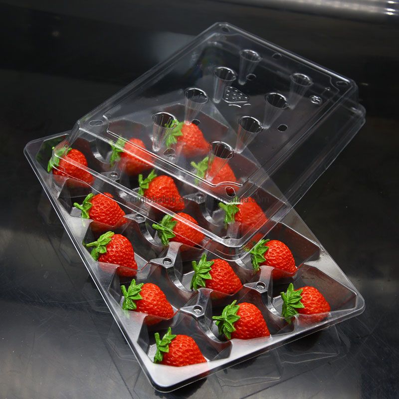 Clear Plastic Packaging Boxes for Dried Strawberries