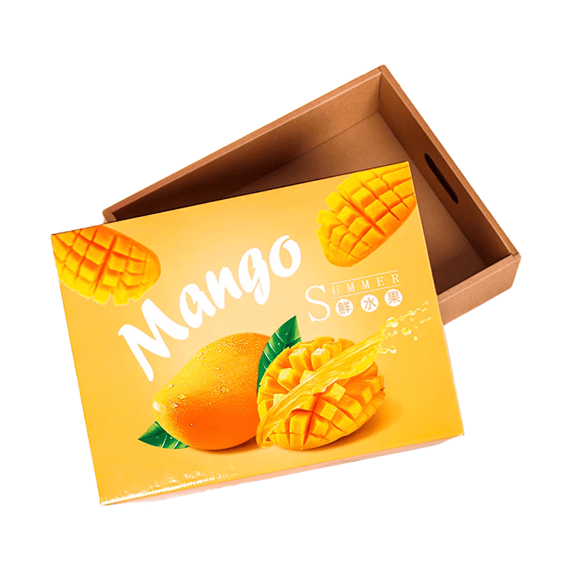Custom Logo Portable Corrugated Paper Kiwi Fruit Carton Packaging - Recyclable Vegetable Box